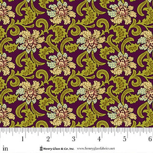 Flower Pot Prints - Fancies and Foulards - Plum - Kim Diehl - 1111-56
