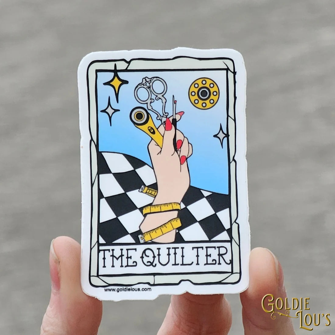 Quilter Tarot Color Sticker