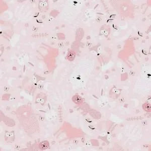 OA-447981 Woodland Animals Pink
