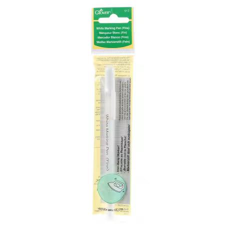 Water Soluble or Iron Off Marking Pen White