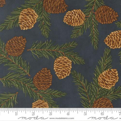 Northwoods Lodge Pinecones Midnight