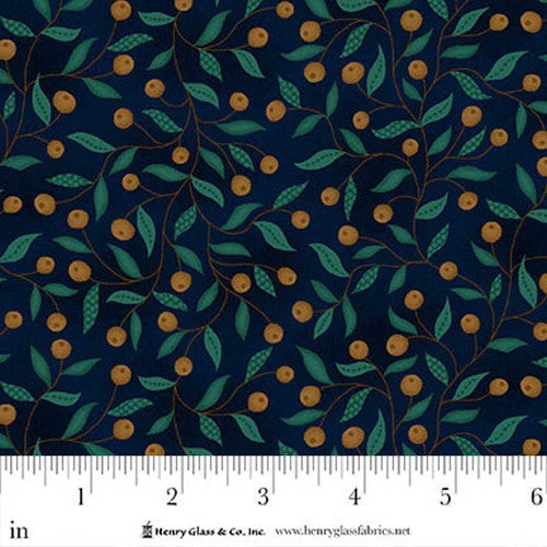 Flower Pot Prints - Berry Briar - Navy - Kim Diehl - 1116-77