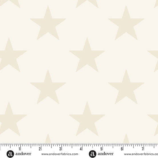 Americana by Andover Fabrics Large Star Cream