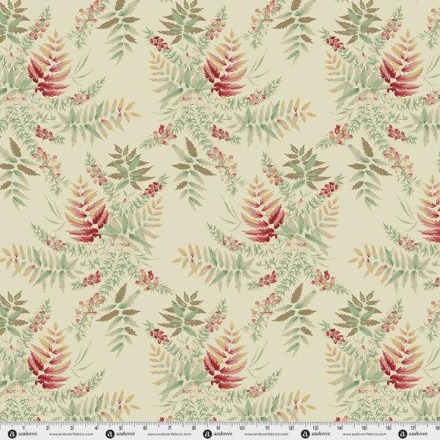 Secret Stash Blue Willow Fern Almond A-10541-L