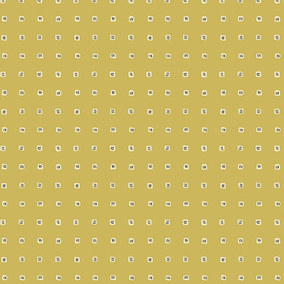 Frond by Andover Fabrics Cubes Yellow