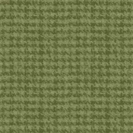 Light Green Houndstooth Woolies Flannel