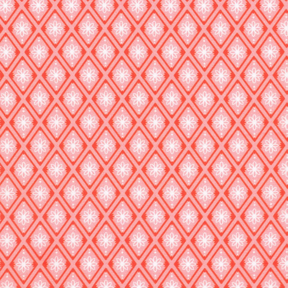 Honeysuckle Diamond Pink from Fabric Market