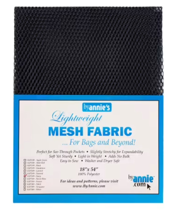 Navy Lightweight Mesh Fabric 18x54in