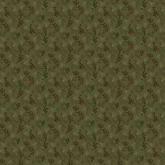 Pineberry Lane Berries & Greens Green/Red