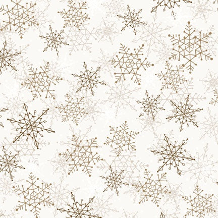 Winter Song Layered Snowflakes Brown