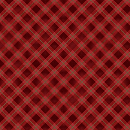 Winter Song Calm Gingham Red