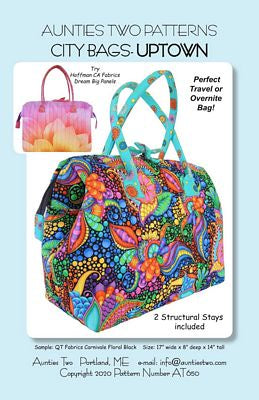 City Bag Uptown - Pattern - Aunties Two Patterns - AT650