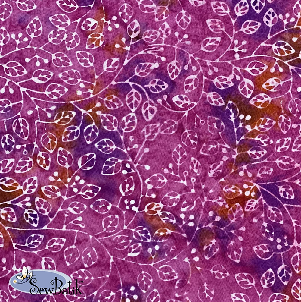 10802-2008 Wide Batik Violetta Valentine Pink
