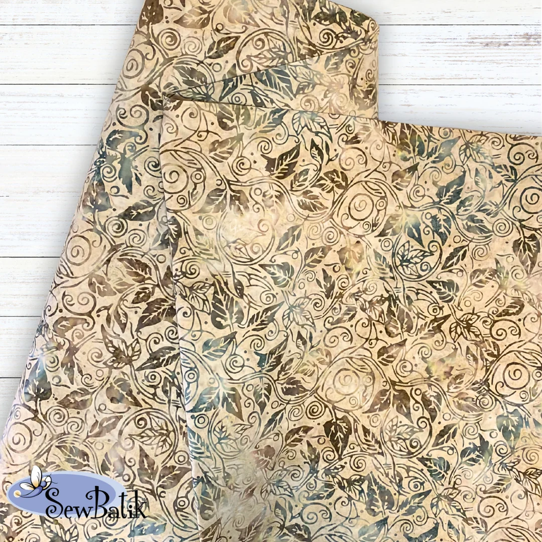10802-2451 Wide Batik Verde Nougat