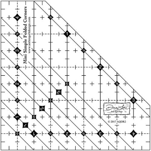 Ruler - Mini Simple Folded Corners - Antler Quilt - AQDR2