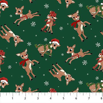 Rudolph The Red-Nosed Reindeer - Rudolph Toss - Dark Green - RD1001-78