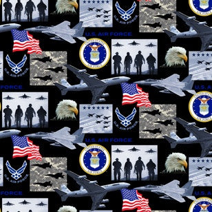 Navy Military Geo Print 021-2N-Navy