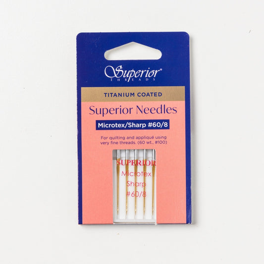 #60/8 MicroTex Titanium-coated Needles