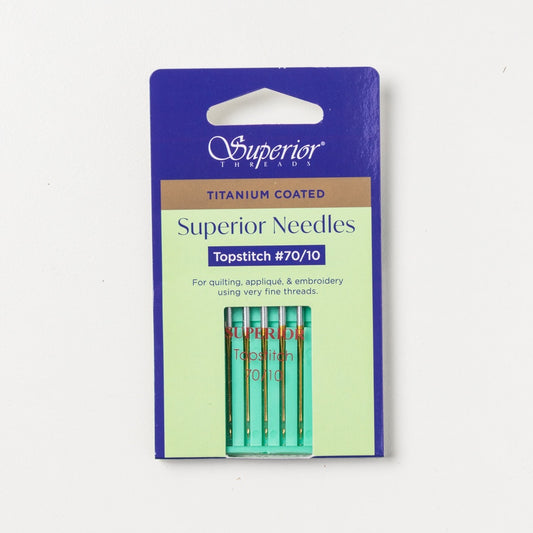#70/10 Topstitch Titanium-coated Needles
