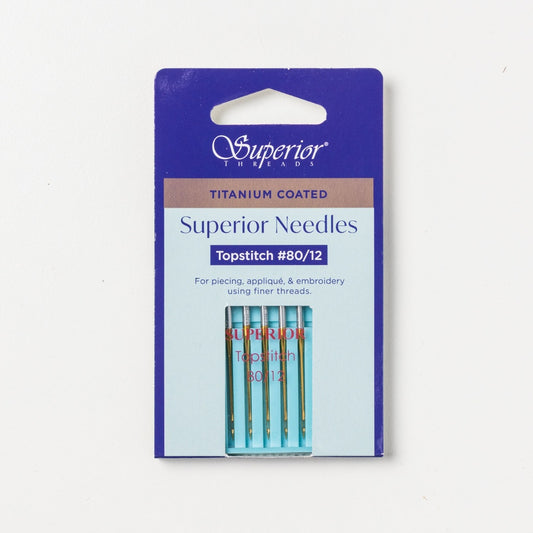 #80/12 Topstitch Titanium-coated Needles