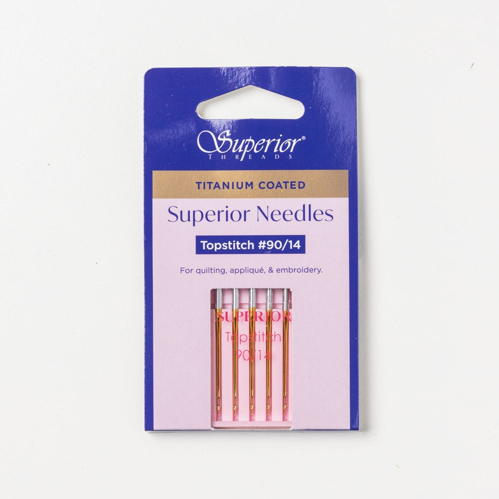 #90/14 Topstitch Titanium-coated Needles