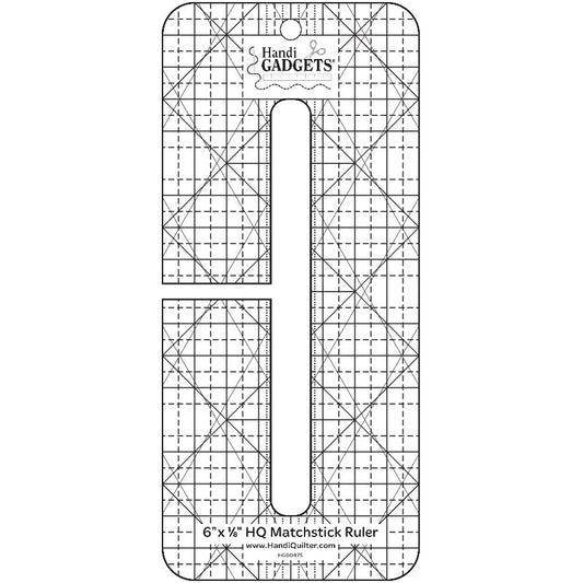Matchstick Ruler 6" x 1/8"