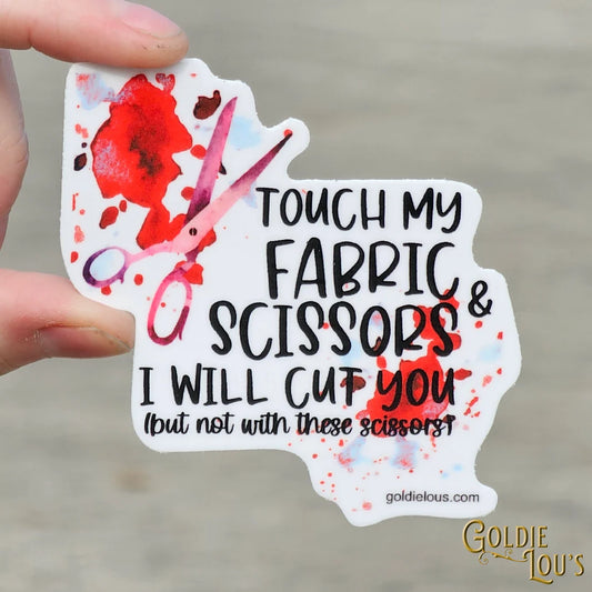 Fabric Scissors Sticker