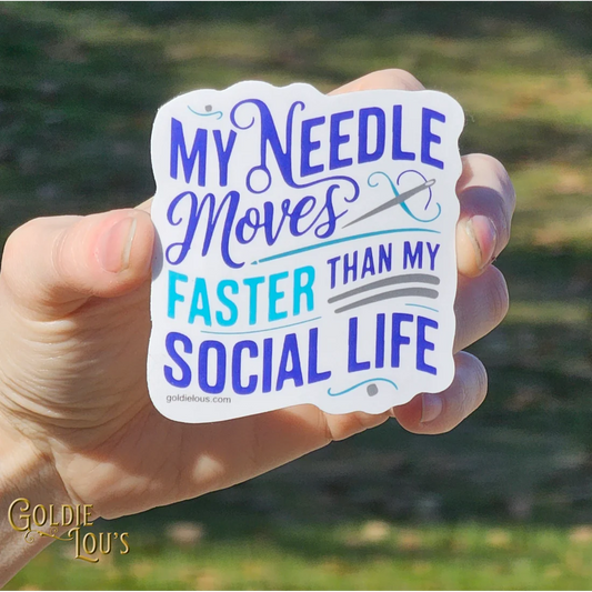 My Needle Moves Faster Sticker