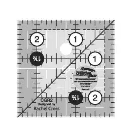 2-1/2in Square Creative Grids Quilt Ruler