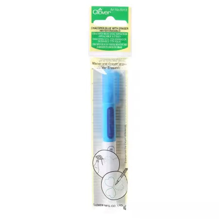 Chacopen Blue Water Soluble Dual Tip Pen With Eraser - Clover - 5013CV