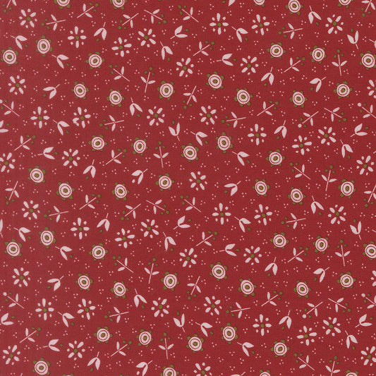 Chilly Christmas Flowers Red