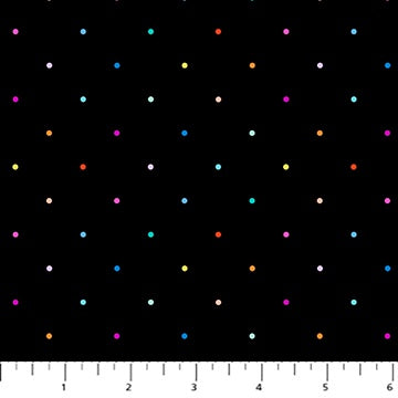 Dusk Ditsy Dot Black Multi 92041-99 FIGO