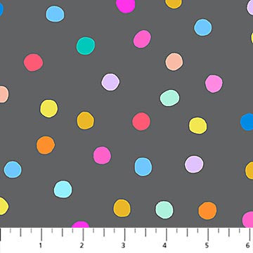Dewfall Pompoms Gray Multi 92090-95 FIGO