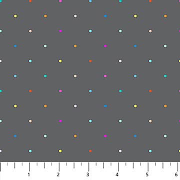Dewfall Ditsy Dot Gray Multi 92091-95 FIGO