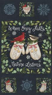 56178-13 When Snow Falls Panel Night Sky