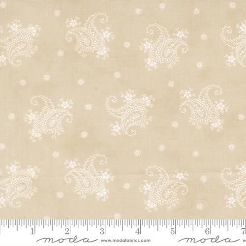 Breathtaking Blues Ecru Paisley
