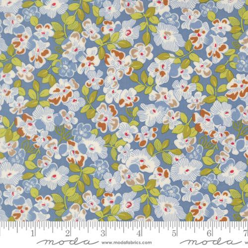 Butternut and Sage Dark Blue Fields of Flowers