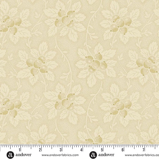 1381-L Cream with Olive Berries Dahlia