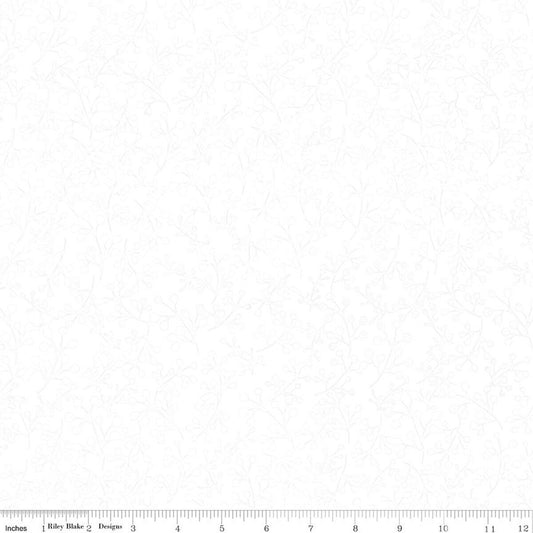 Batiks Flora Noire Daisy - White - BT23681-110