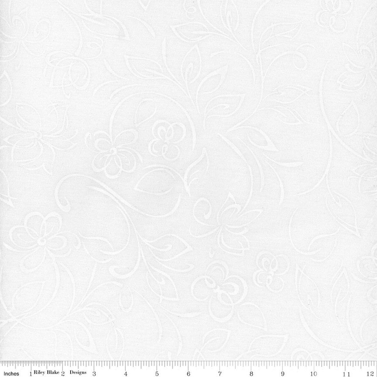 Batiks Flora Noire Daisy - White - BT23683-110