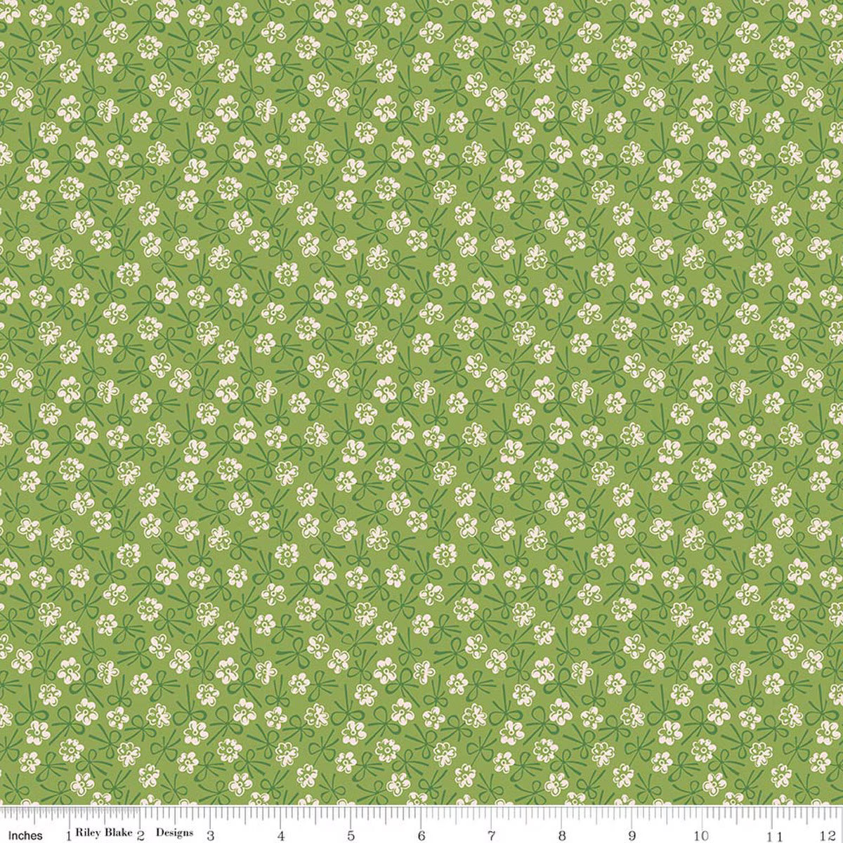 C17165 Thyme White flowers green bows Farmer's Daughter