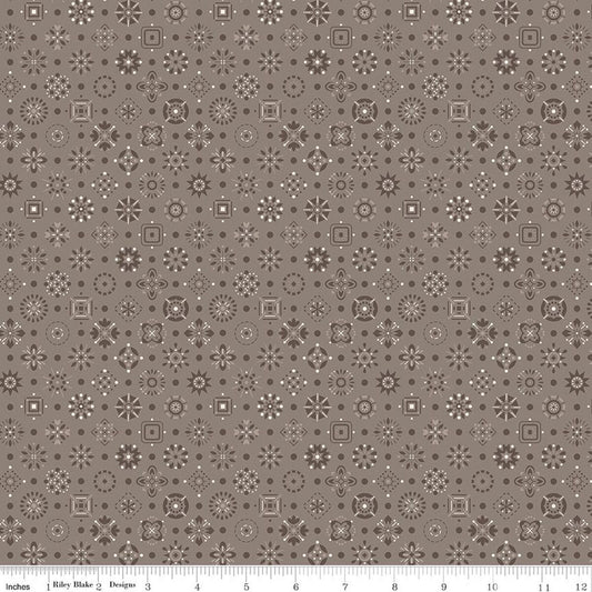 C17173 Rustic Grey Flowers on point Farmers Daughter