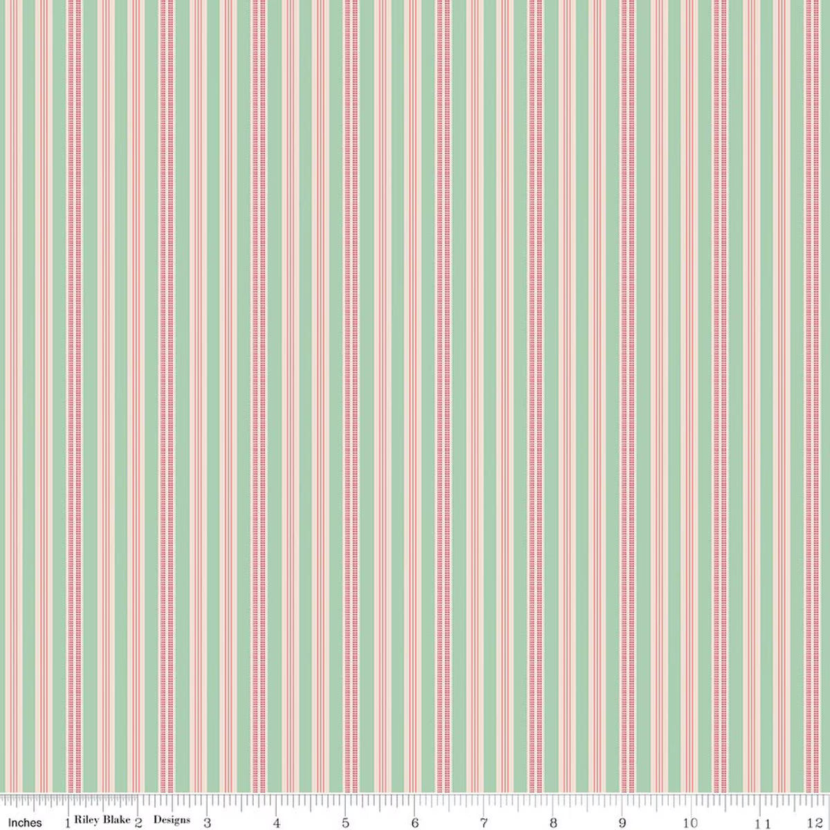 C17178 Sage and Pink Horizontal line Farmer's Daughter