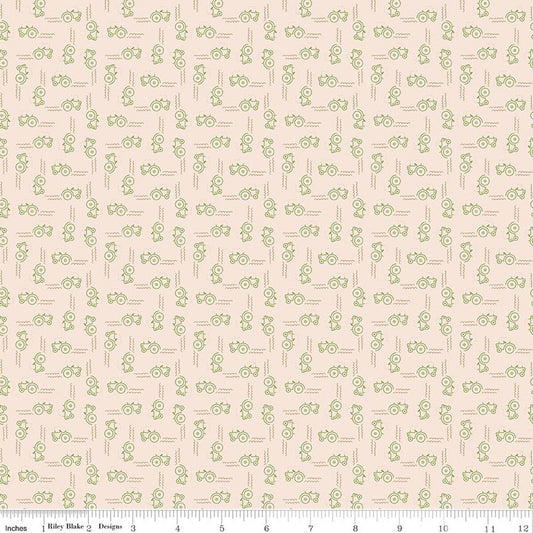 C17184 Thyme Cream with Green Tractors Farmer's Daughter