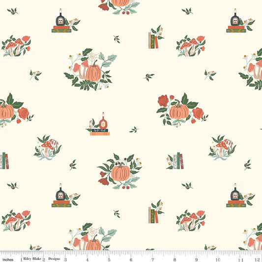 Apothecary - Botanicals - Cream - Amber Elliot - C17551-CREAM