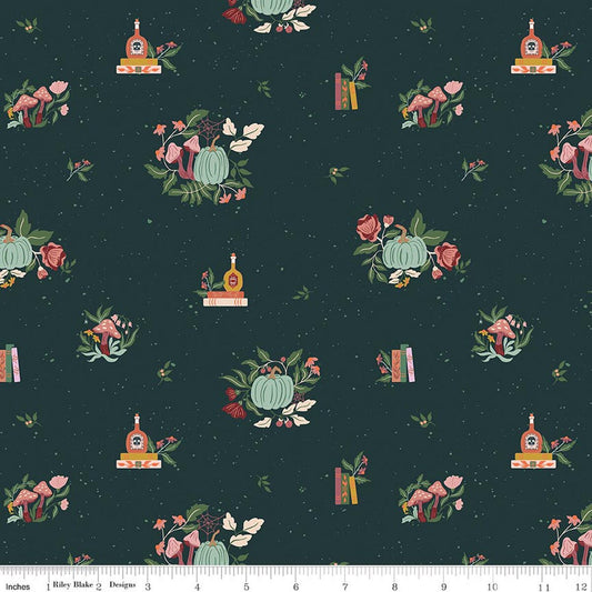 Apothecary - Botanicals - Deep Teal - Amber Elliot - C17551-DEEPTEAL