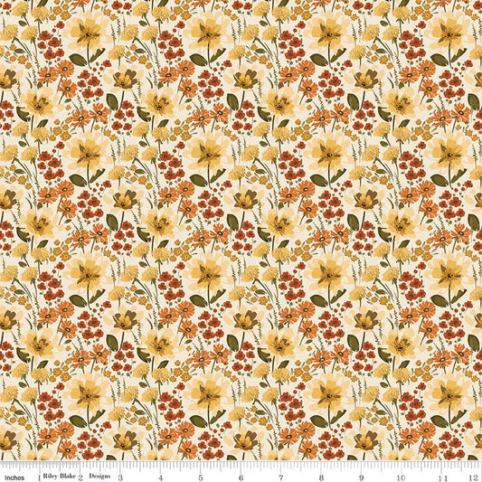Bountiful - Floral - Cream - Sandy Gervais - C17861-CREAM
