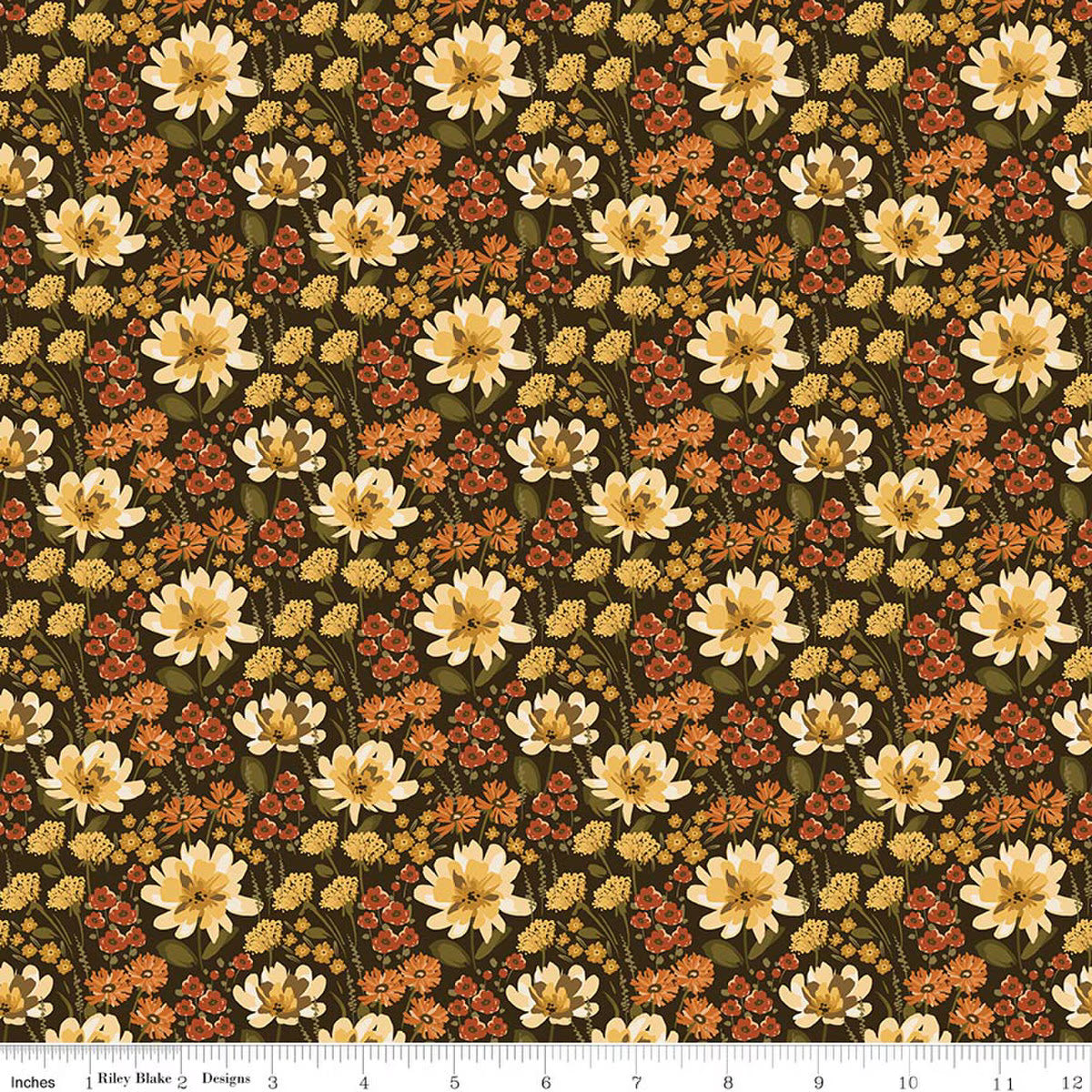 Bountiful - Floral - Mocha - Sandy Gervais - C17861-MOCHA