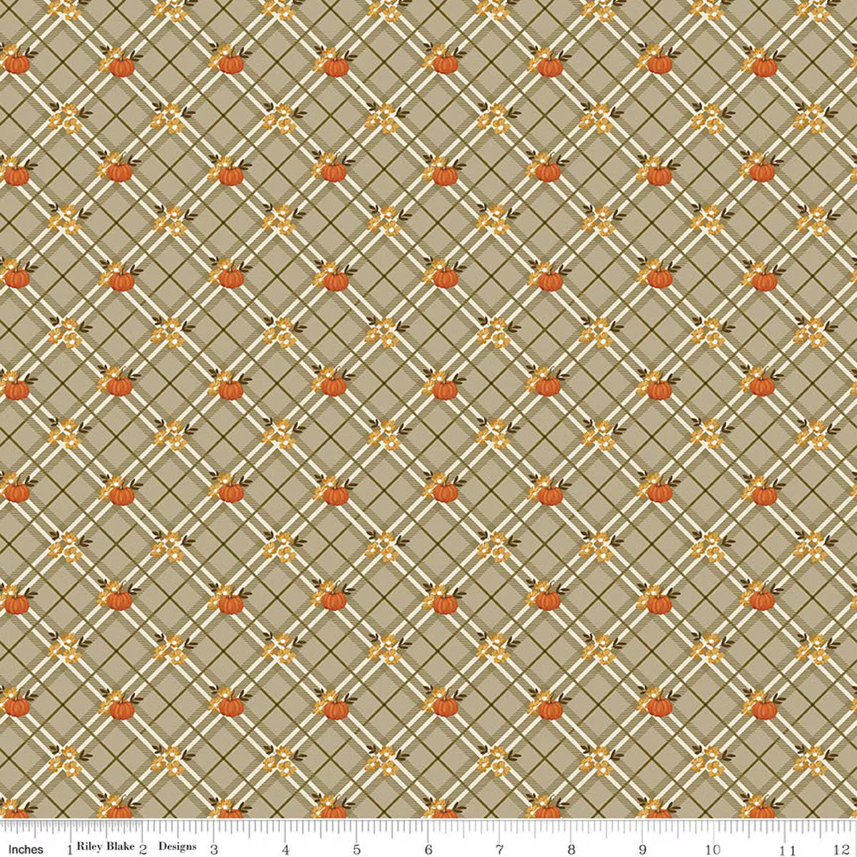 Bountiful - Pumpkin Plaid - Sage - Sandy Gervais - C17862-SAGE