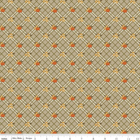 Bountiful - Pumpkin Plaid - Sage - Sandy Gervais - C17862-SAGE